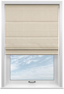 Donegal, Blush Cream - Twist&Fit Roman Blind